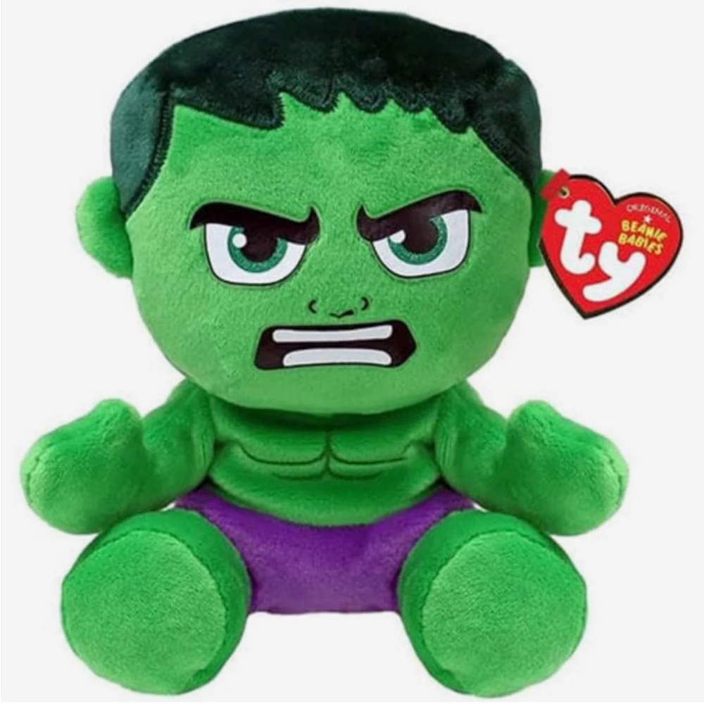 Ty Marvel Hulk Plush Animal